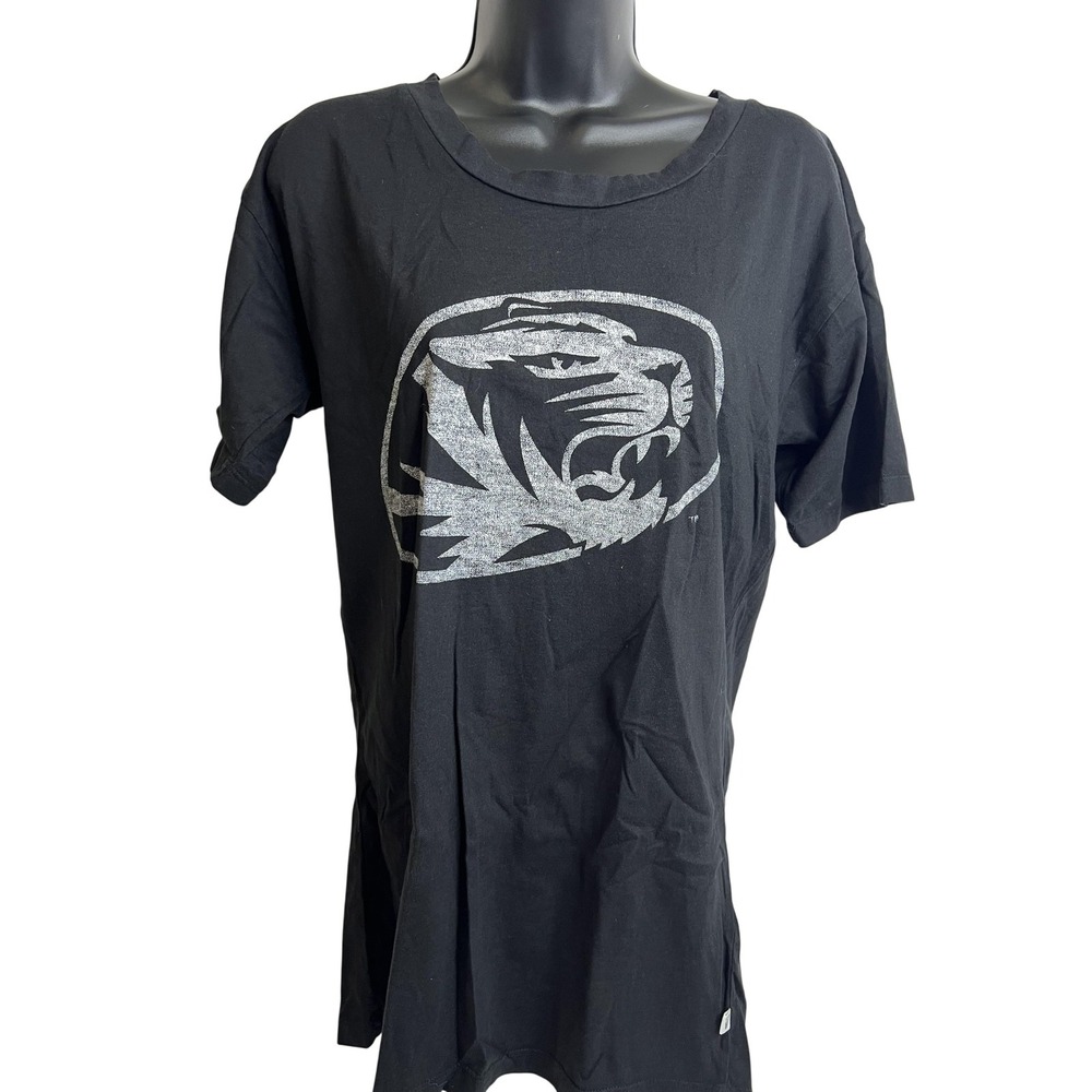 Missouri Tigers Shirt Mens Small Black NCAA College Football Tee Venley Soft New